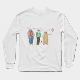 Moose Friends Long Sleeve T-Shirt